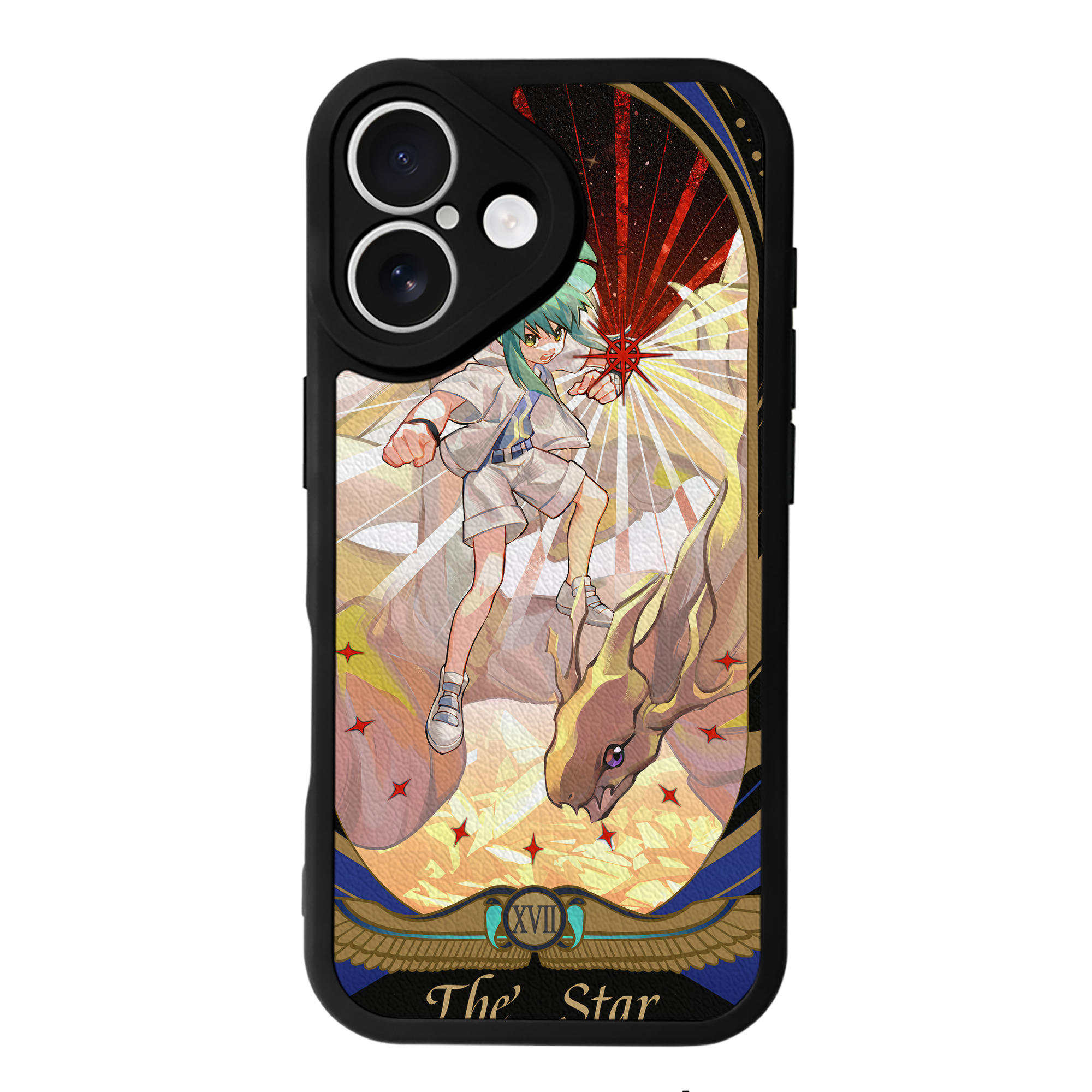 （画像用） 遊☆戯☆王 Yu-Gi-Oh! 【iPhone 16シリーズ対応】シリコンスマホケース（レザー調） 材質：シリコン